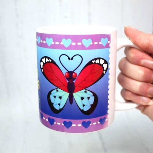 Luv Bug Mug BUTTERFLY Valentine Mug