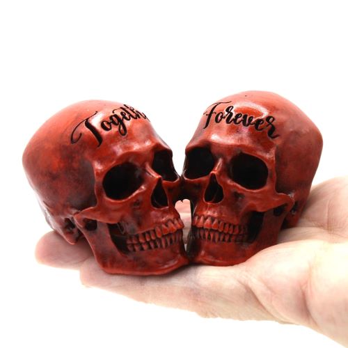 Dead Romantic Valentine Together Forever Love Skull