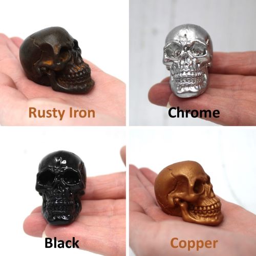 Small Skulls BLACK, CHROME, COPPER & RUSTY IRON Finishes