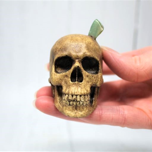 VIRIDIS Jade Crystal Skull by Morghana